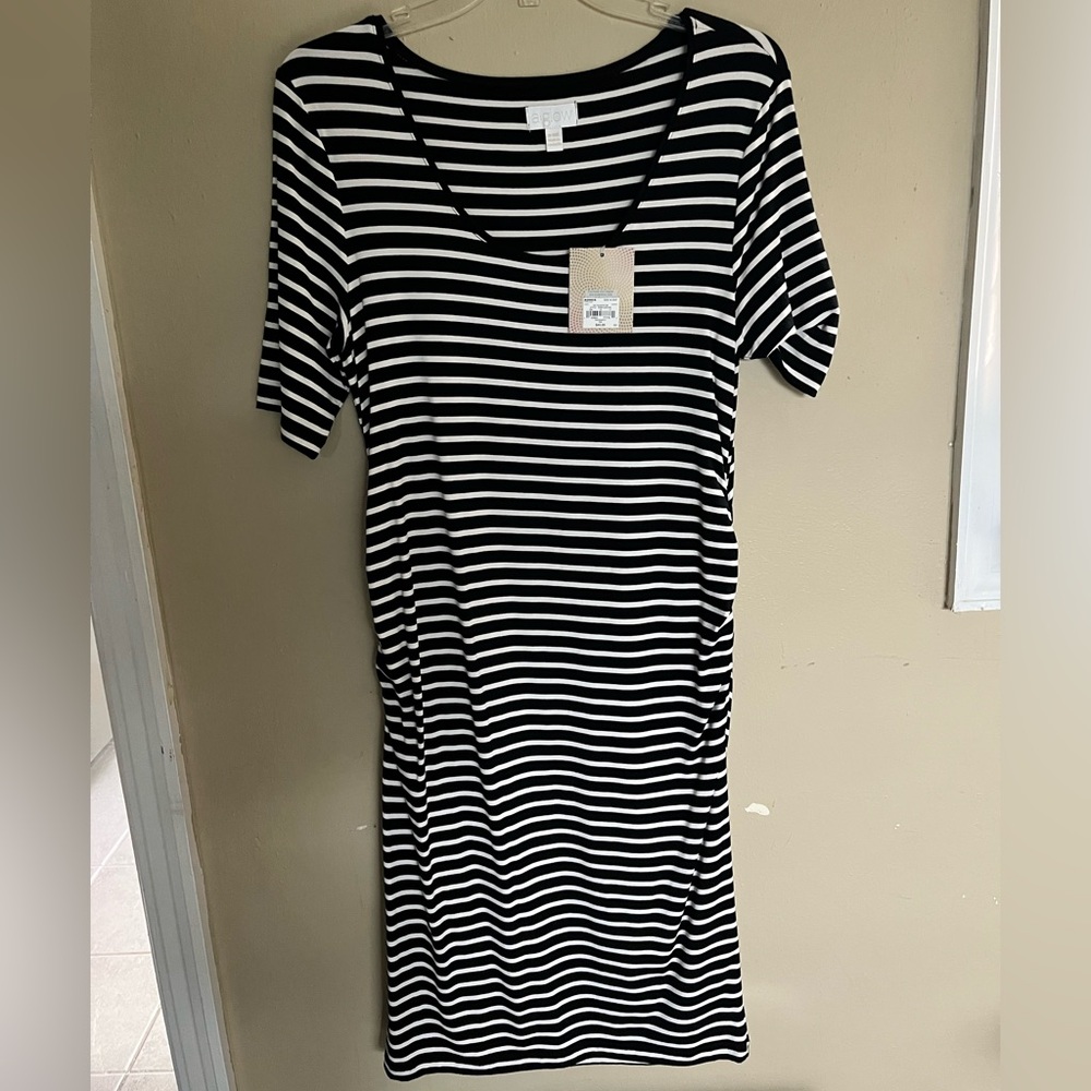 Striped Maternity Dress